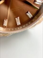 Rolex Day-Date 40 Rose Gold Chocolate Baguette Diamond Dial 228235(1;1 Super Clone) - Image 4