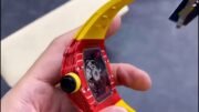 Best Richard Mille RM35-02 Replica – Red Carbon Case, Yellow Strap, Swiss Movement, Skeleton Dial - Image 6