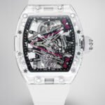 Richard Mille RM38-02 Tourbillon Replica Watch with Crystal Case - Pink Theme