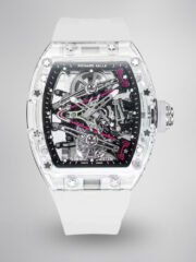 Richard Mille RM38-02 Tourbillon Replica Watch with Crystal Case - Pink Theme