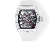 Richard Mille RM38-02 Tourbillon Replica Watch with Crystal Case - Pink Theme - Image 2