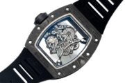 Richard Mille RM055 Skeleton Watch with Black Rubber Strap – Swiss Replica - Image 3