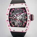 Richard Mille RM 38-02 Bubba Watson White Pink Quartz TPT Skeleton Tourbillon Replica Watch