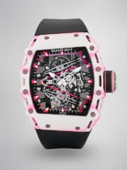 Richard Mille RM 38-02 Bubba Watson White Pink Quartz TPT Skeleton Tourbillon Replica Watch