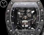Best Richard Mille RM 052 Replica Black Carbon Fiber Case Watch – Men’s Luxury Watch With Skeleton Skull Dial - Image 3
