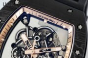 Richard Mille RM055 Skeleton Watch with Black Rubber Strap – Swiss Replica - Image 6