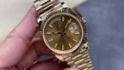 1:1 super clone Day Date Rolex Weekly Journal 18K Gold Plated counter weight - Image 2