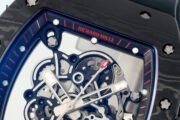 Richard Mille RM055 Skeleton Watch with Black Rubber Strap – Super Clone - Image 7
