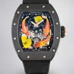 Swiss RICHARD MILLE RM S10 Replica – Koi Tourbillon, Black Steel Case, Sport Style