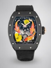 Swiss RICHARD MILLE RM S10 Replica – Koi Tourbillon, Black Steel Case, Sport Style