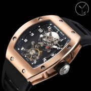 Swiss Richard Mille RM 002-V2 Replica Watch – Skeleton Dial, Black Rubber Strap, 45mm Men’s Luxury Timepiece - Image 5
