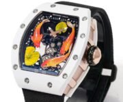 Richard Mille Replica RM S10 Koi Tourbillon Watch with White Ceramic Case - Image 2