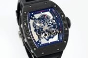Richard Mille RM055 Skeleton Watch with Black Rubber Strap – Super Clone - Image 5