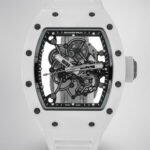 Richard Mille RM055 BBR White Ceramic Skeleton Swiss Replica Sports Watch, AAA Super Clone