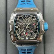Luxury Replica Richard Mille RM 35-03 Rafael Nadal Skeleton Dial Blue Strap Watch For Men - Image 5