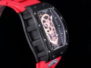 Best Swiss Replica RICHARD MILLE RM 52 Watch – Skeleton Tourbillon , Red Strap - Image 6