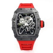 Richard Mille RM 35-01 Replica AAA Swiss Clone with Carbon Case and Red Strap - Image 2