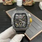 Best Richard Mille RM 11-03 Replica Watch For Men – Swiss Movement, Skeleton Dial, Carbon Fiber Case - Image 3