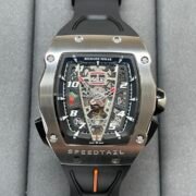 Luxury Best Richard Mille RM 40-01 Replica McLaren Speedtail – Water-Drop Case, Black Rubber Strap, Swiss Movement - Image 3