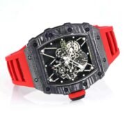 Richard Mille RM 35-01 Replica AAA Swiss Clone with Carbon Case and Red Strap - Image 3