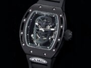 Swiss Richard Mille RM 052 Replica Watch – Skeleton Tourbillon, Skull Face, Black Rubber Strap, AAAAA Quality - Image 4