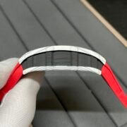Richard Mille RM 35-01 Replica Rafael Nadal White Carbon Case Red Strap Watch | Swiss Movement, Skeleton Dial - Image 7