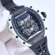 Replica Richard Mille RM21-02 Watch – Swiss Skeleton Tourbillon, Carbon Case, Sport Style - Image 3