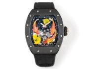 Swiss RICHARD MILLE RM S10 Replica – Koi Tourbillon, Black Steel Case, Sport Style - Image 2