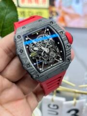 Replica Richard Mille RM35-02 Red Rubber Strap Swiss Movement Sports Watch - Image 8