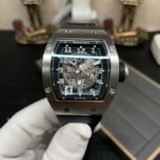 Swiss Richard Mille RM 010 Replica – Skeleton Dial Men’s Watch With Black Rubber Strap And Sapphire Crystal - Image 6