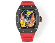 Replica Richard Mille RM S10 Koi Tourbillon Watch – Red Rubber Strap, AAA Quality - Image 9