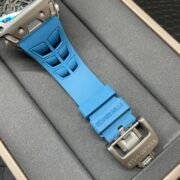 Luxury Replica Richard Mille RM 35-03 Rafael Nadal Skeleton Dial Blue Strap Watch For Men - Image 10