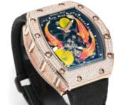 Replica Richard Mille RM S10 Koi Tourbillon Watch - Rose Gold & Diamond - Image 7