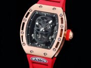 RM052 Skeleton Tourbillon Watch Replica - Bold Black Skull Design - Image 4