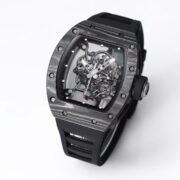 Replica Swiss RM055 Carbon Fiber Replica Watch – Skeleton Design - Image 2