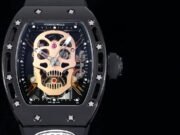 Replica Richard Mille RM052 Skull Tourbillon Super Clone Watch 43mm Swiss Skeleton Design - Image 3