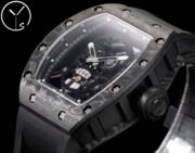 Best Richard Mille RM 052 Replica Black Carbon Fiber Case Watch – Men’s Luxury Watch With Skeleton Skull Dial - Image 6