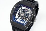 Richard Mille RM055 Skeleton Watch with Black Rubber Strap – Super Clone - Image 3
