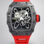 Richard Mille RM 35-01 Replica AAA Swiss Clone with Carbon Case and Red Strap