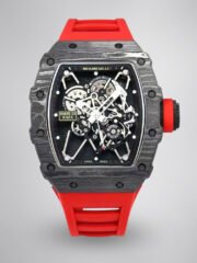 Richard Mille RM 35-01 Replica AAA Swiss Clone with Carbon Case and Red Strap
