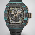Swiss Replica Richard Mille RM 11-03 Carbon Turquoise Case Watch – Skeleton Dial Luxury Men's Timepiece
