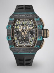 Swiss Replica Richard Mille RM 11-03 Carbon Turquoise Case Watch – Skeleton Dial Luxury Men's Timepiece