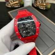 Replica Richard Mille RM 52-01 Skeleton Skull Dial Men's Watch – Swiss Movement, Red Carbon Case - Image 5