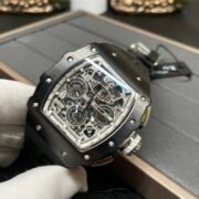 Richard Mille RM 11-03 Replica Black Ceramic Case with Black Rubber Strap | Skeleton Dial Watch For Men - Image 6