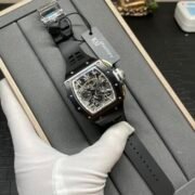 Richard Mille RM 11-03 Replica Black Ceramic Case with Black Rubber Strap | Skeleton Dial Watch For Men - Image 2