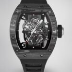 Replica Swiss RM055 Carbon Fiber Replica Watch – Skeleton Design