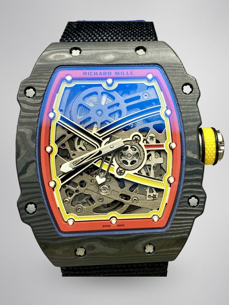 d4817dbe01b0a59f0ce1494e6c25c314.jpg Best Replica Richard Mille RM67-02 Super Clone 47mm Skeleton Dial Carbon Fiber Watch - Image 1
