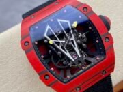 Swiss Replica Richard Mille RM27-03 41mm Red Matador Skeleton Dial Carbon Fiber Case - Image 8