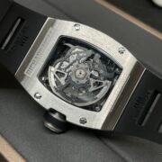 Swiss Richard Mille RM 010 Replica – Skeleton Dial Men’s Watch With Black Rubber Strap And Sapphire Crystal - Image 9