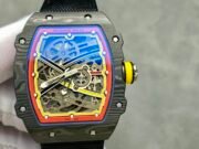 Best Replica Richard Mille RM67-02 Super Clone 47mm Skeleton Dial Carbon Fiber Watch - Image 2